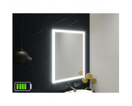 Зеркало с подсветкой для ванной комнаты Палаззо на батарейках (аккумуляторе)