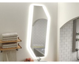 Зеркало с подсветкой для ванной комнаты Спейс Лонг 70х100 см
